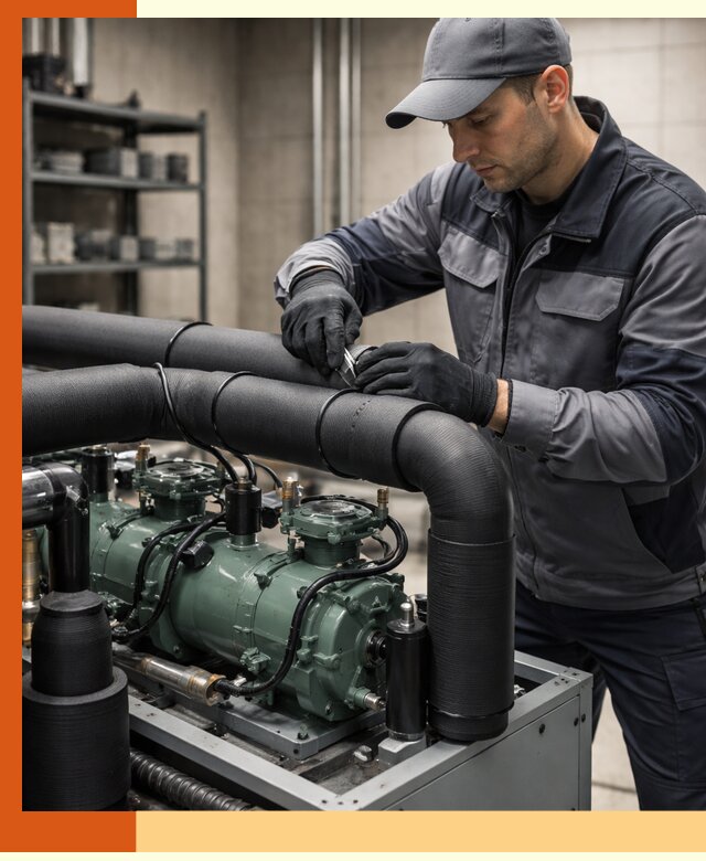 Утепление холодильного агрегата и теплоизоляция в Новошахтинске