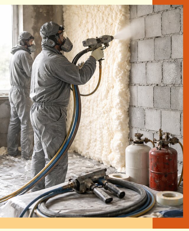 Утепление блочной стены ППУ в Новошахтинске от 4427 руб./м² — ТепломастерНвш