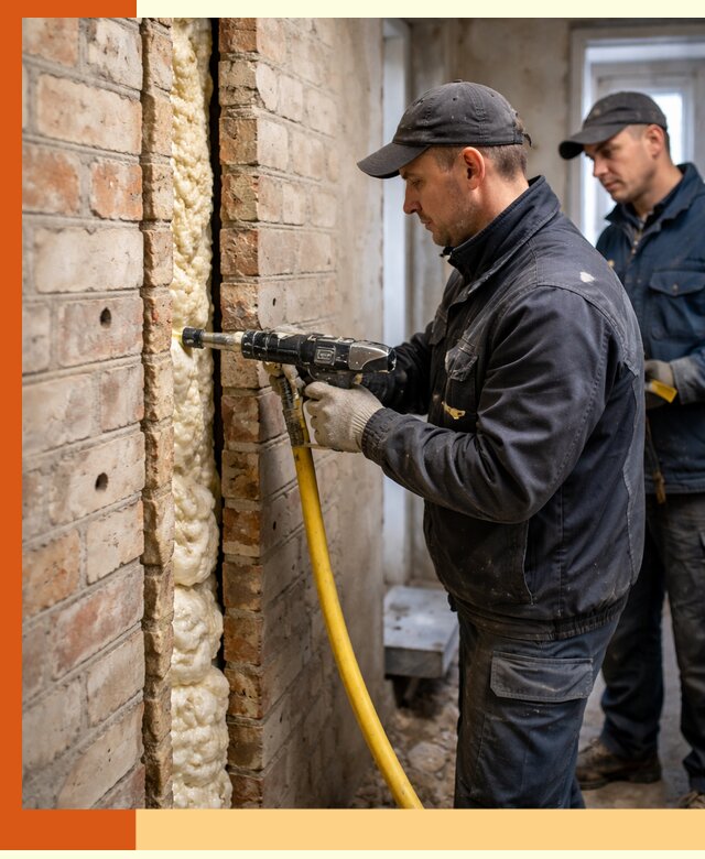 Межстеновое утепление пенополиуретаном в Новошахтинске