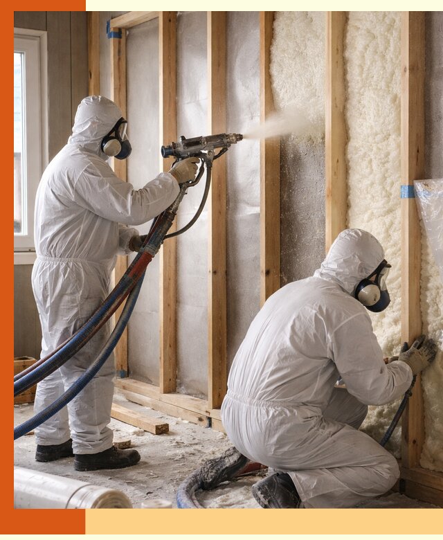 Утепление каркасной стены ППУ в Новошахтинске для домов и коттеджей