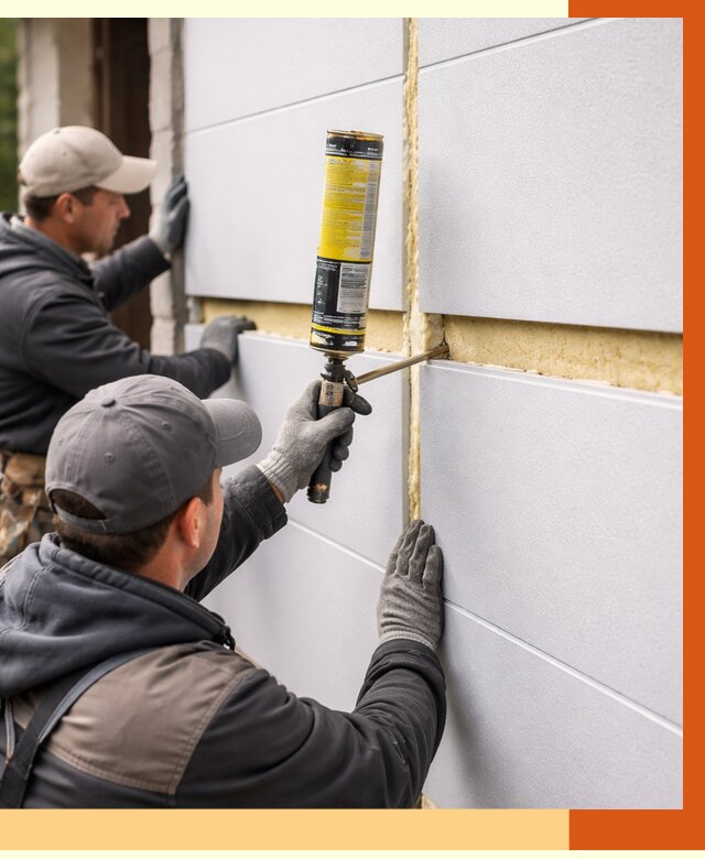 Утепление сэндвич панелей ППУ в Новошахтинске от 4375 руб. за м2 | ТепломастерНвш