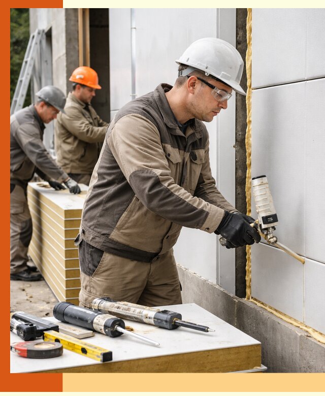 Утепление сэндвич-панелей пенополиуретаном в Новошахтинске