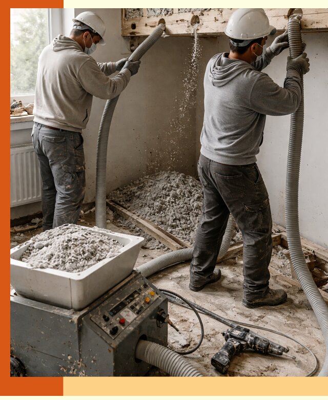 Заполнение пустот перекрытий пеной и наполнителями в Новошахтинске