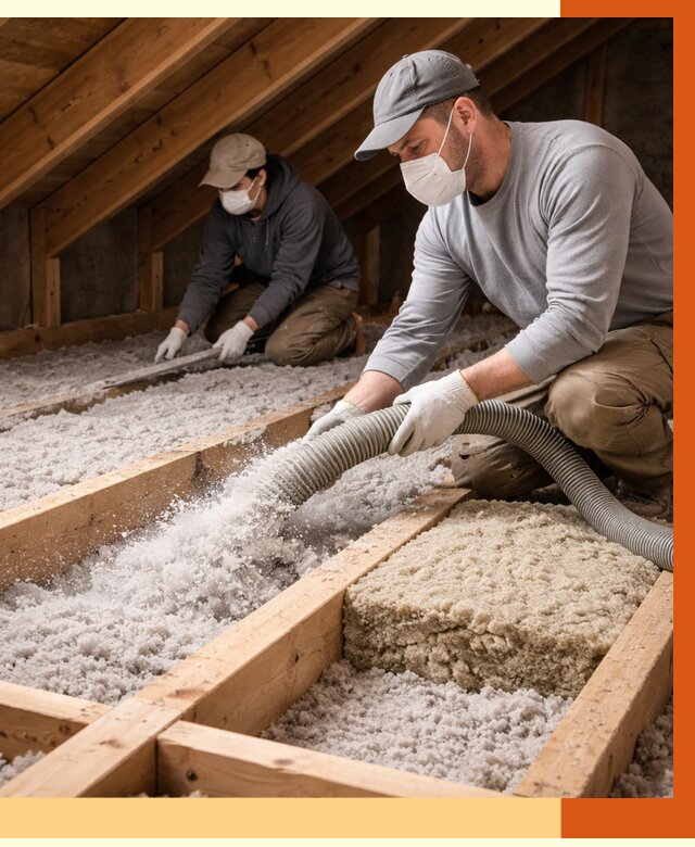 Заполнение полостей чердачного перекрытия в Новошахтинске от 4687 руб. | ТепломастерНвш