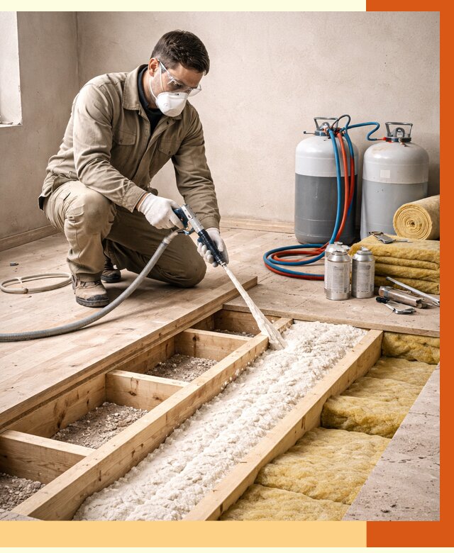 Заполнение полостей межэтажного перекрытия в Новошахтинске от 4375 руб. | ТепломастерНвш