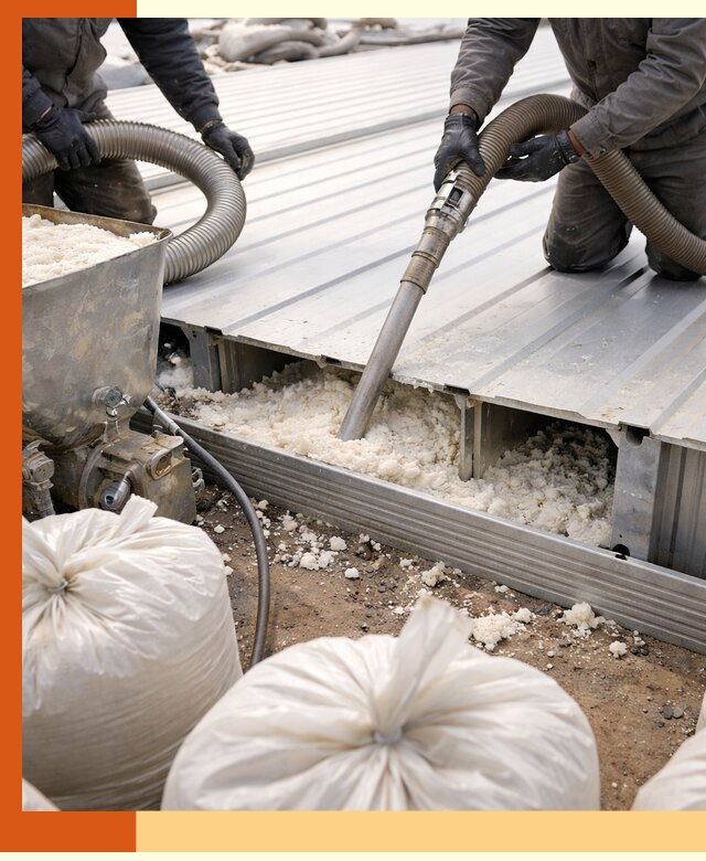 Заполнение пустот кровельных панелей пенными и мокрыми герметиками в Новошахтинске