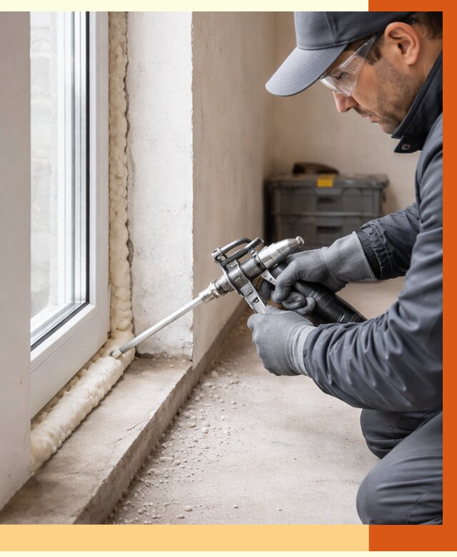 Герметизация стыков ППУ в Новошахтинске от 1719 руб. за м2 — утепление примыканий под ключ | ТепломастерНвш