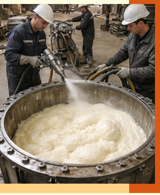 Заливка ППУ в емкости в Новошахтинске от 7552 руб. — утепление емкости под ключ | ТепломастерНвш