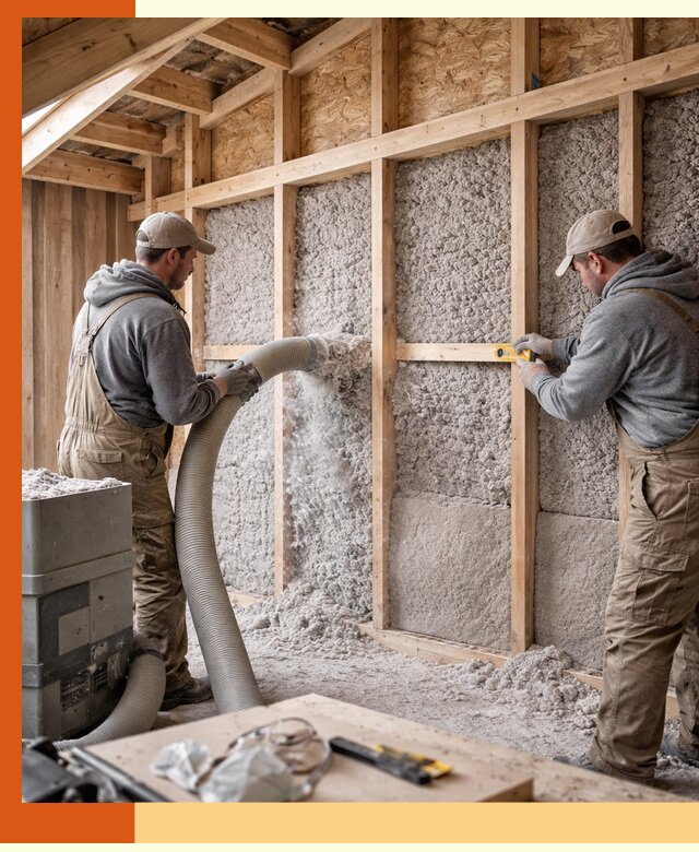 Утепление эковатой стен, потолков и перекрытий в Новошахтинске