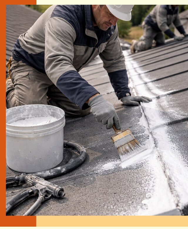 Утепление кровли жидкой теплоизоляцией в Новошахтинске