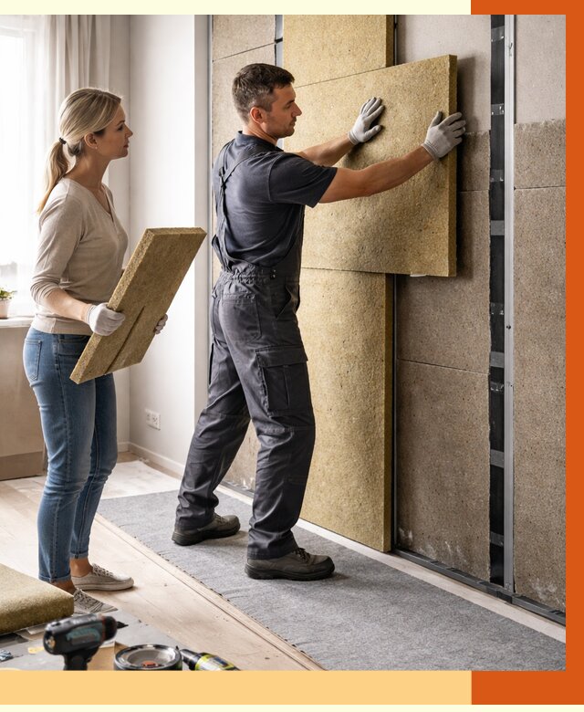 Профессиональная шумоизоляция квартиры в Новошахтинске от 7812 руб. за м2 | ТепломастерНвш