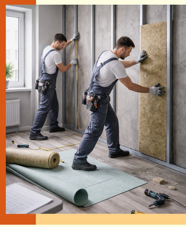 Шумоизоляция квартиры под ключ в Новошахтинске — профессионально и гарантированно