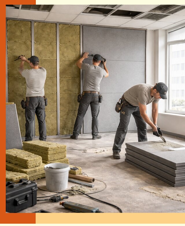 Профессиональная шумоизоляция офисов в Новошахтинске для комфорта сотрудников