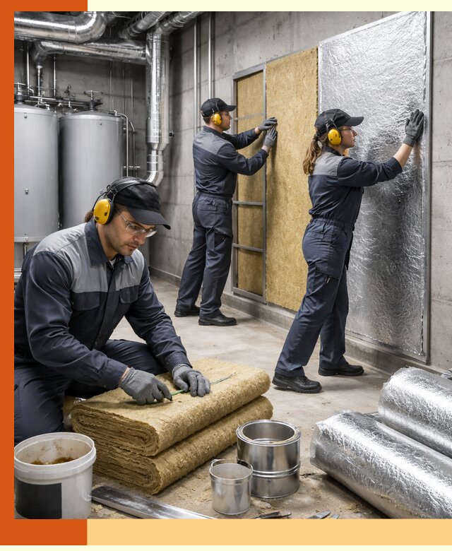 Шумоизоляция котельной в Новошахтинске: профессиональный монтаж и материалы