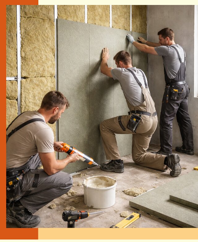 Профессиональная шумоизоляция стен в Новошахтинске для квартир и домов