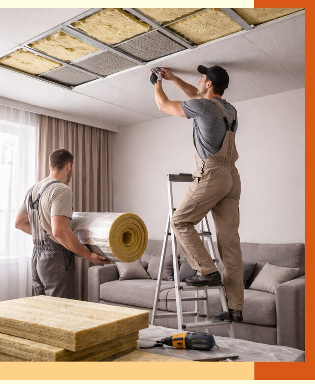 Шумоизоляция потолка в Новошахтинске от 2344 руб. под ключ | Профессионально — ТепломастерНвш