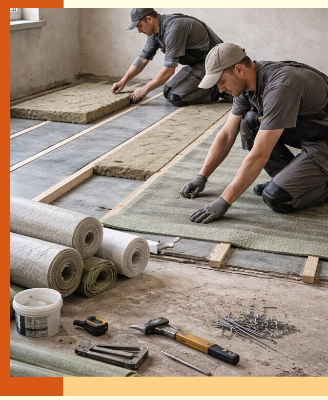 Шумоизоляция пола в Новошахтинске — профессиональная звукоизоляция помещений