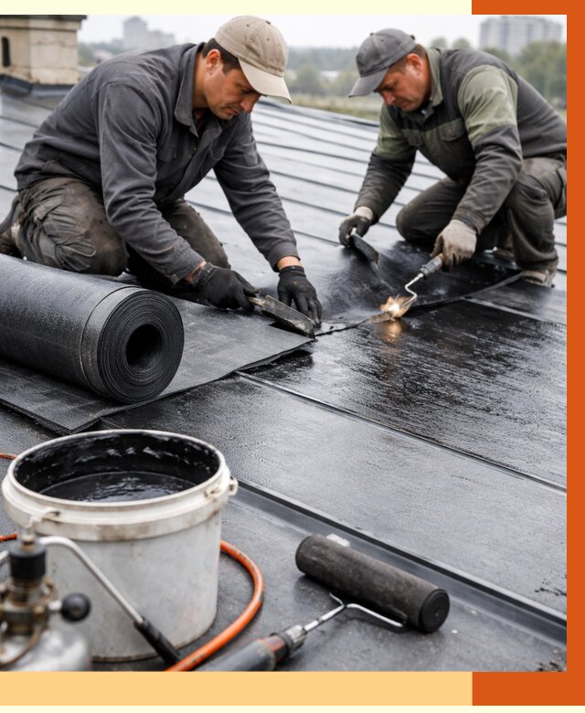 Гидроизоляция фальцевой кровли в Новошахтинске от 7812 руб. под ключ | ТепломастерНвш
