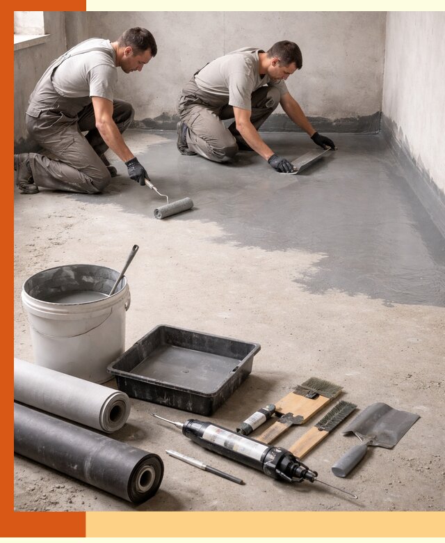 Гидроизоляция пола в Новошахтинске — надежная защита от влаги и протечек