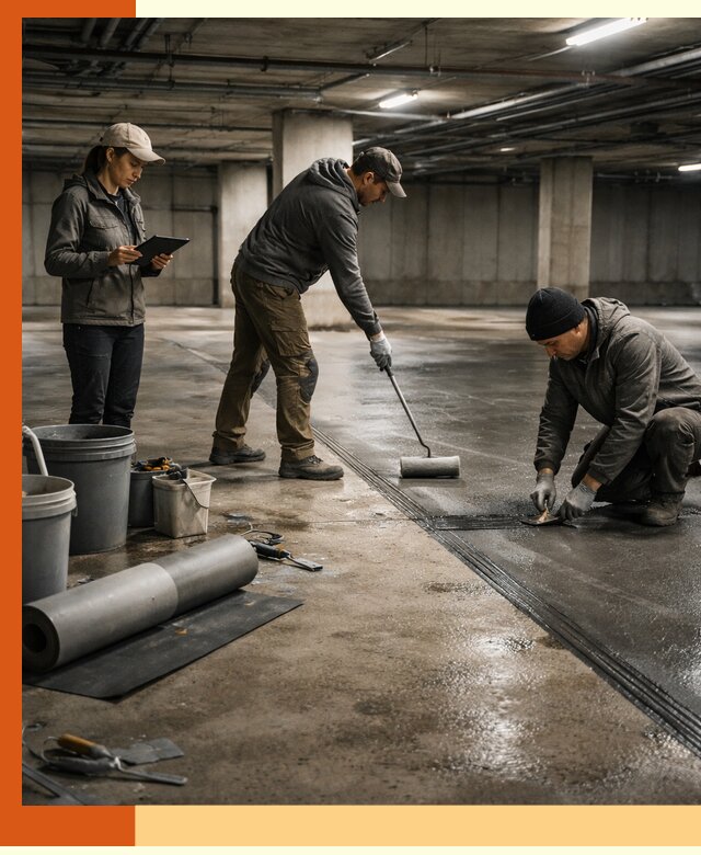 Гидроизоляция паркинга в Новошахтинске: качественная защита зданий