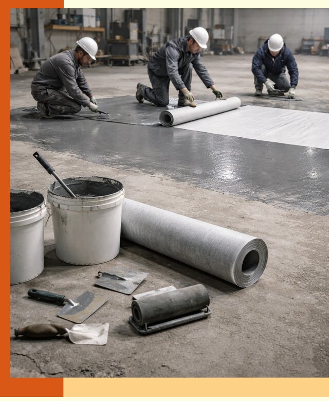 Гидроизоляция промышленного пола в Новошахтинске — защита и долговечность