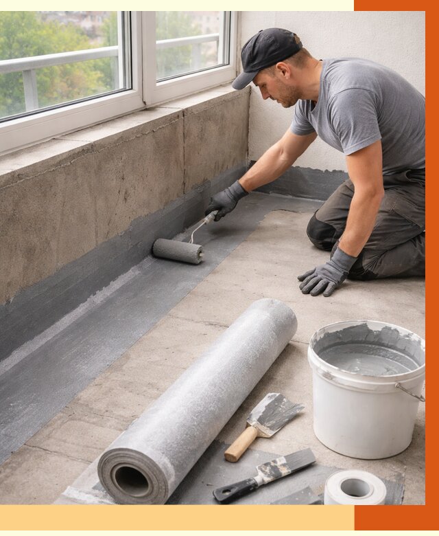 Профессиональная гидроизоляция балкона в Новошахтинске от 4375 руб. | ТепломастерНвш