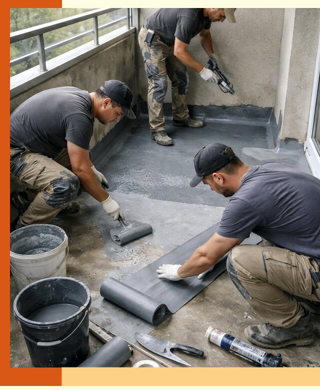 Гидроизоляция балкона в Новошахтинске: надежная защита от протечек