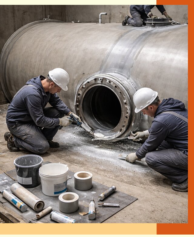 Гидроизоляция резервуара с топливом в Новошахтинске от 78120 руб. под ключ | ТепломастерНвш