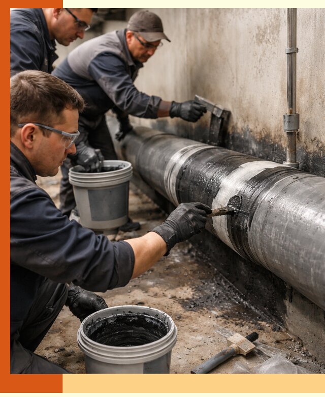 Гидроизоляция труб в Новошахтинске — защита и герметизация коммуникаций