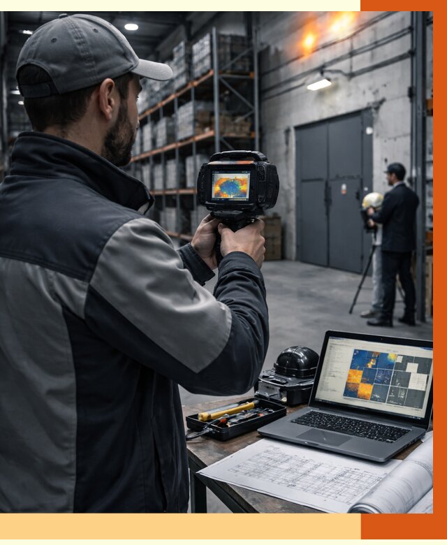 Тепловизионное обследование склада в Новошахтинске от 6770 руб. | ТепломастерНвш