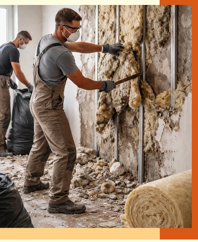 Демонтаж старого утеплителя в Новошахтинске от 3646 руб. — работы под ключ | ТепломастерНвш