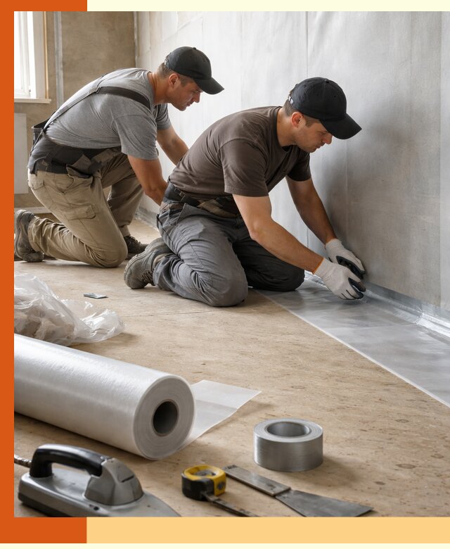 Монтаж пароизоляции для дома и помещений в Новошахтинске