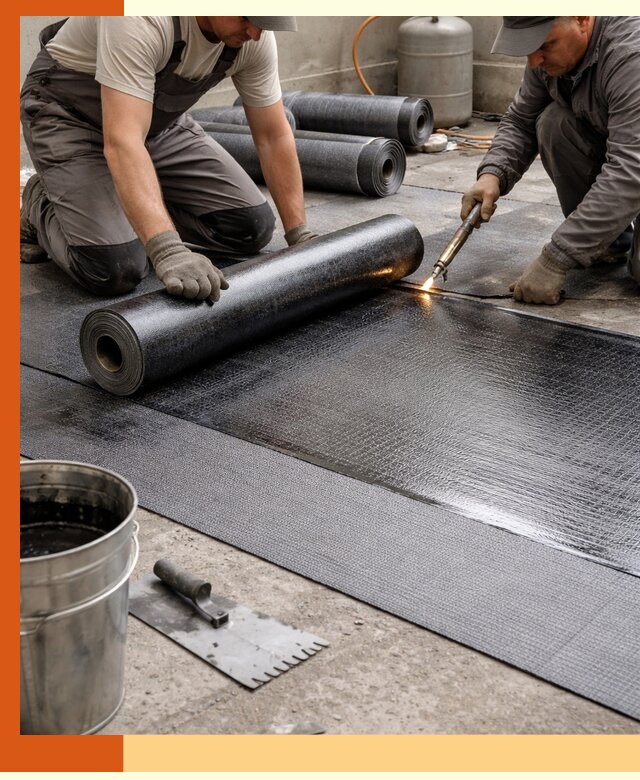Монтаж гидроизоляционной мембраны в Новошахтинске для зданий и конструкций