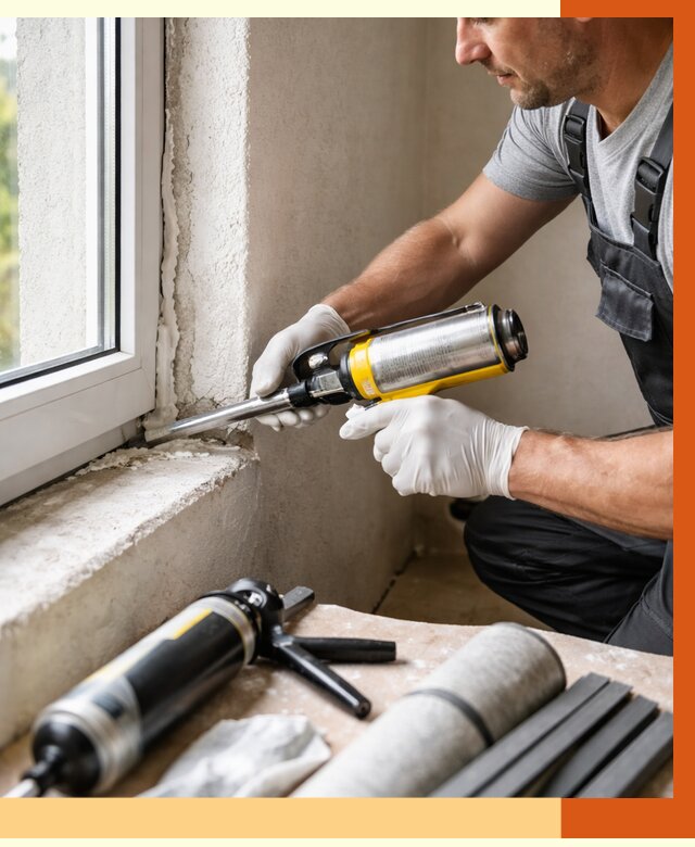 Герметизация стыков и примыканий в Новошахтинске от 1250 руб. под ключ | ТепломастерНвш