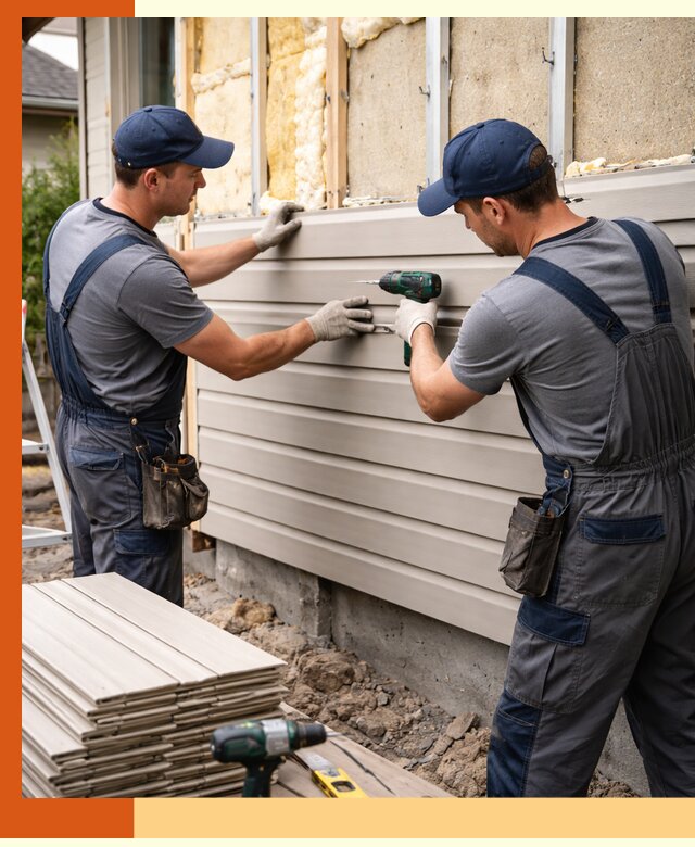 Монтаж сайдинга после утепления в Новошахтинске качественно и надежно